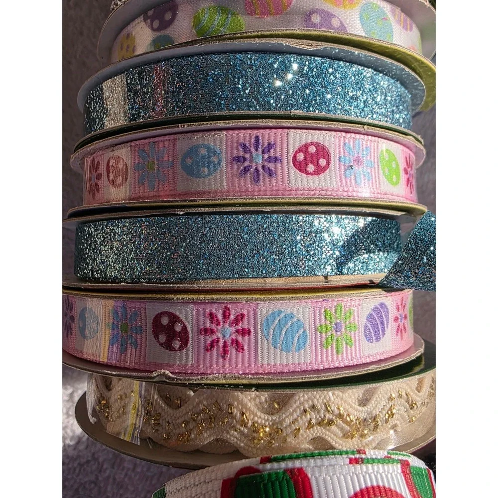 Holiday Inspirations Ribbon Lot Mickey‎ Halloween Easter Burlap Sequin Trim A5